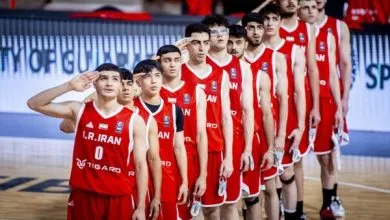 پایان کار پسران زیر ١٨ سال بسکتبال ایران در کاپ آسیا